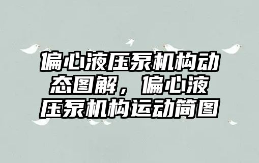 偏心液壓泵機構動態圖解，偏心液壓泵機構運動簡圖